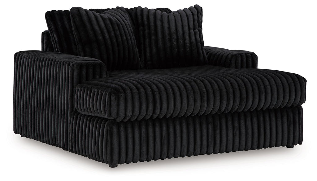 Midnight-Madness Black Sectional Set