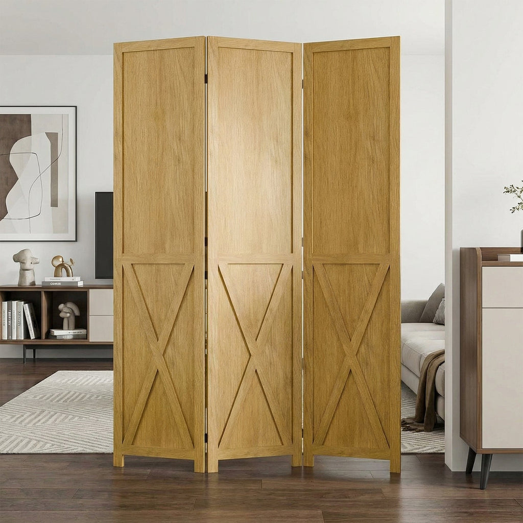 5.5 ft Solid Wood Folding Room Divider