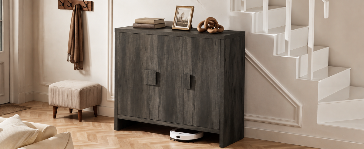 47 Inch Shoe Storage Cabinet for 30 Pairs