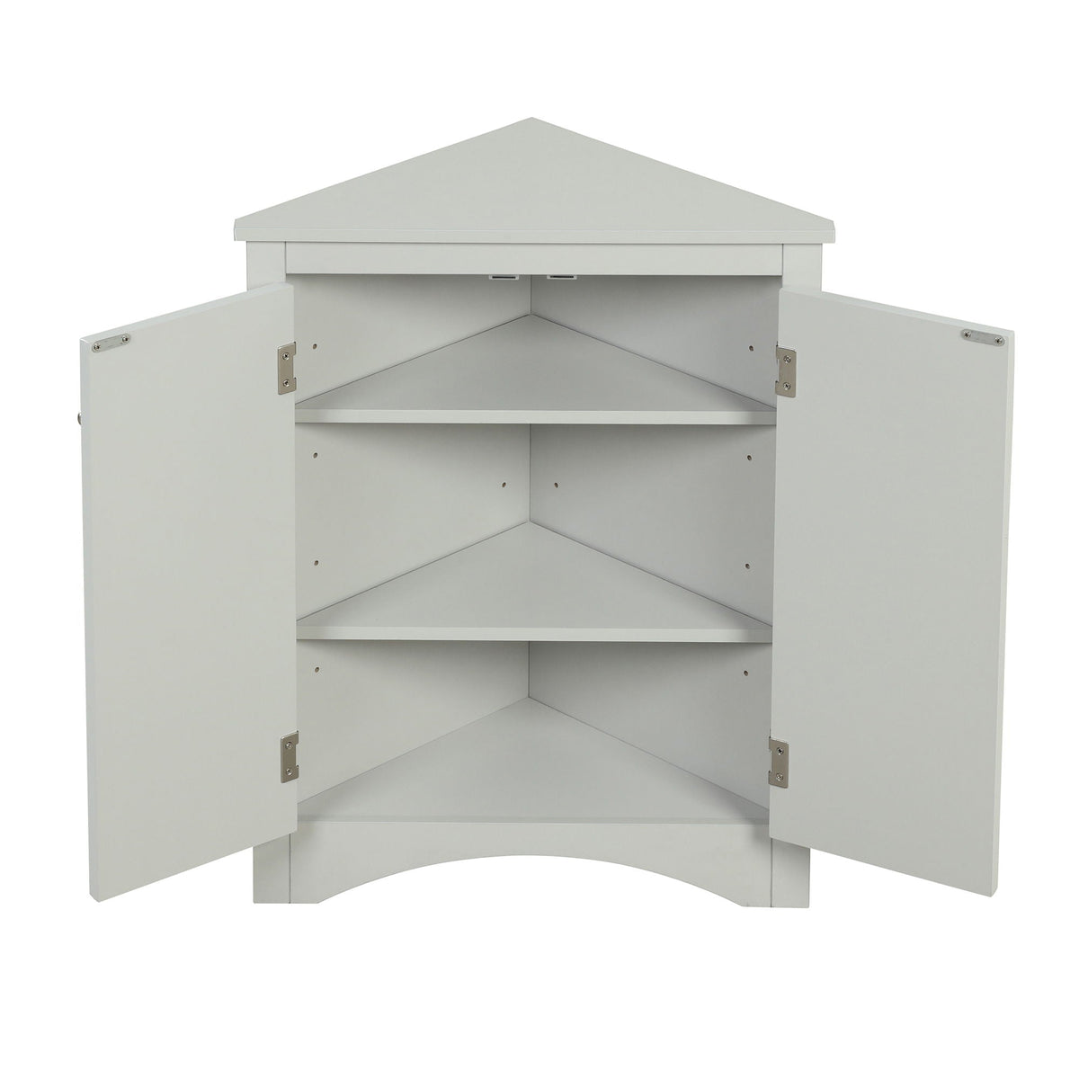 Triangle Bathroom Storage Cabinet, Adjustable Shelves