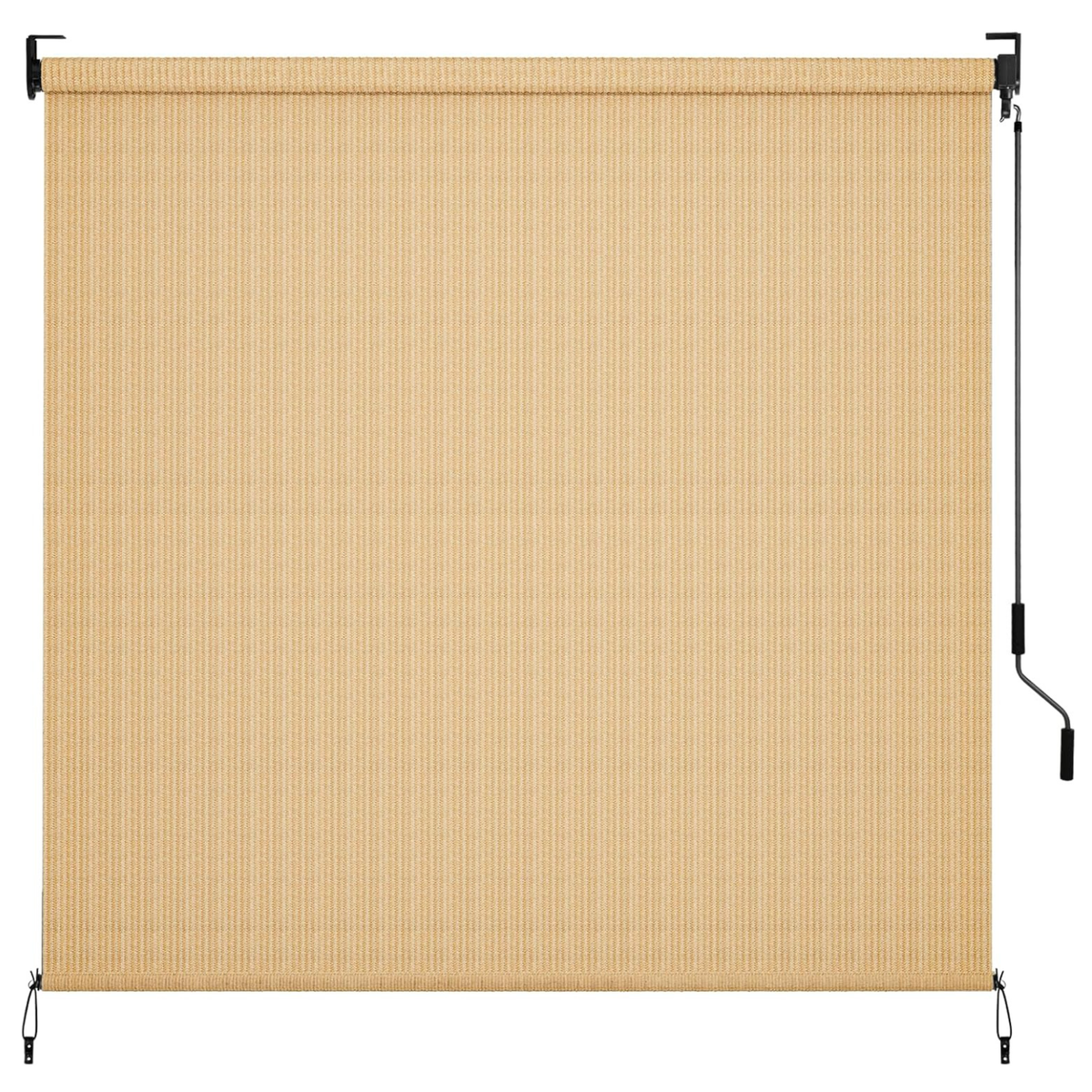 Outdoor Cordless Roll-Up Roller Shade with Crank