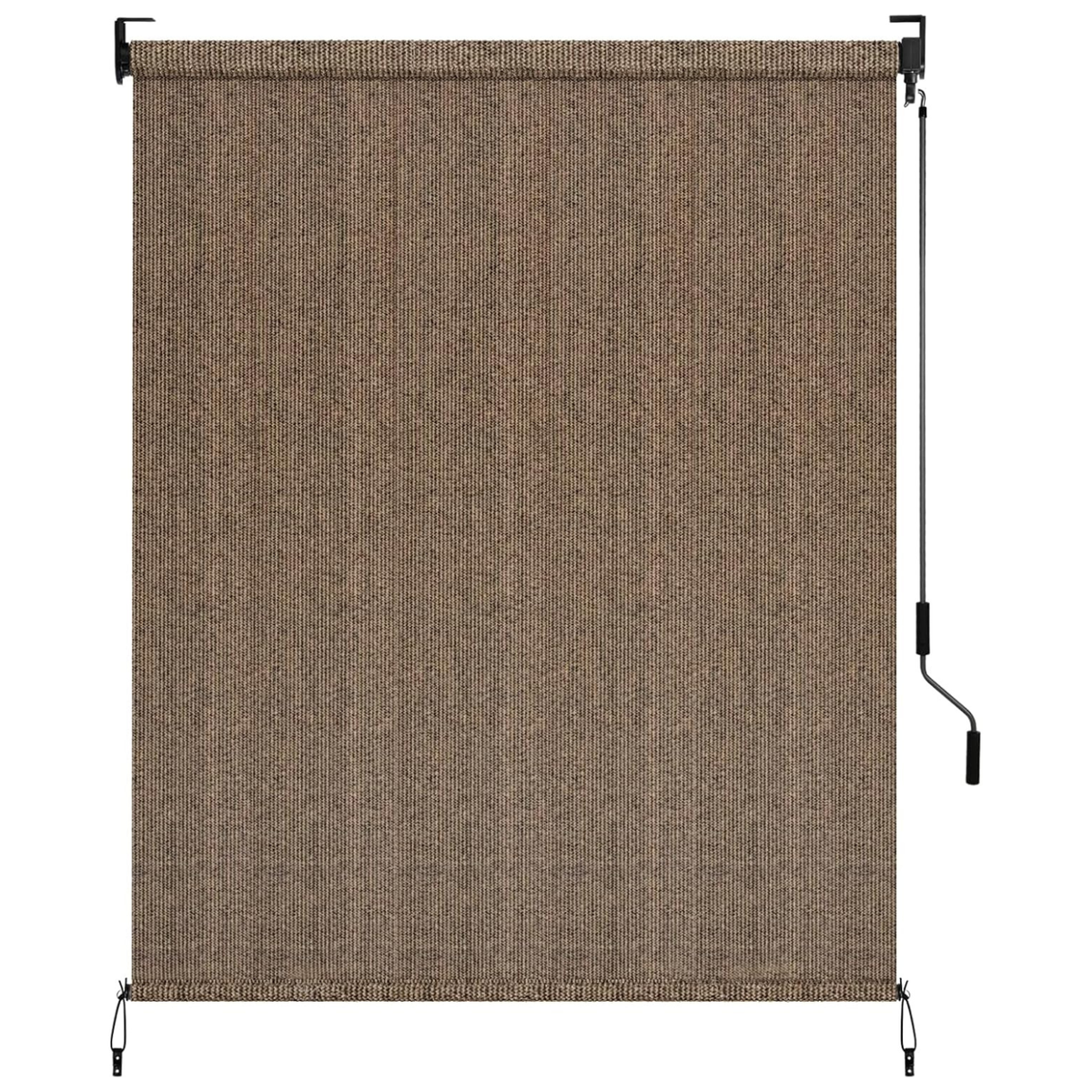 Outdoor Cordless Roll-Up Roller Shade with Crank