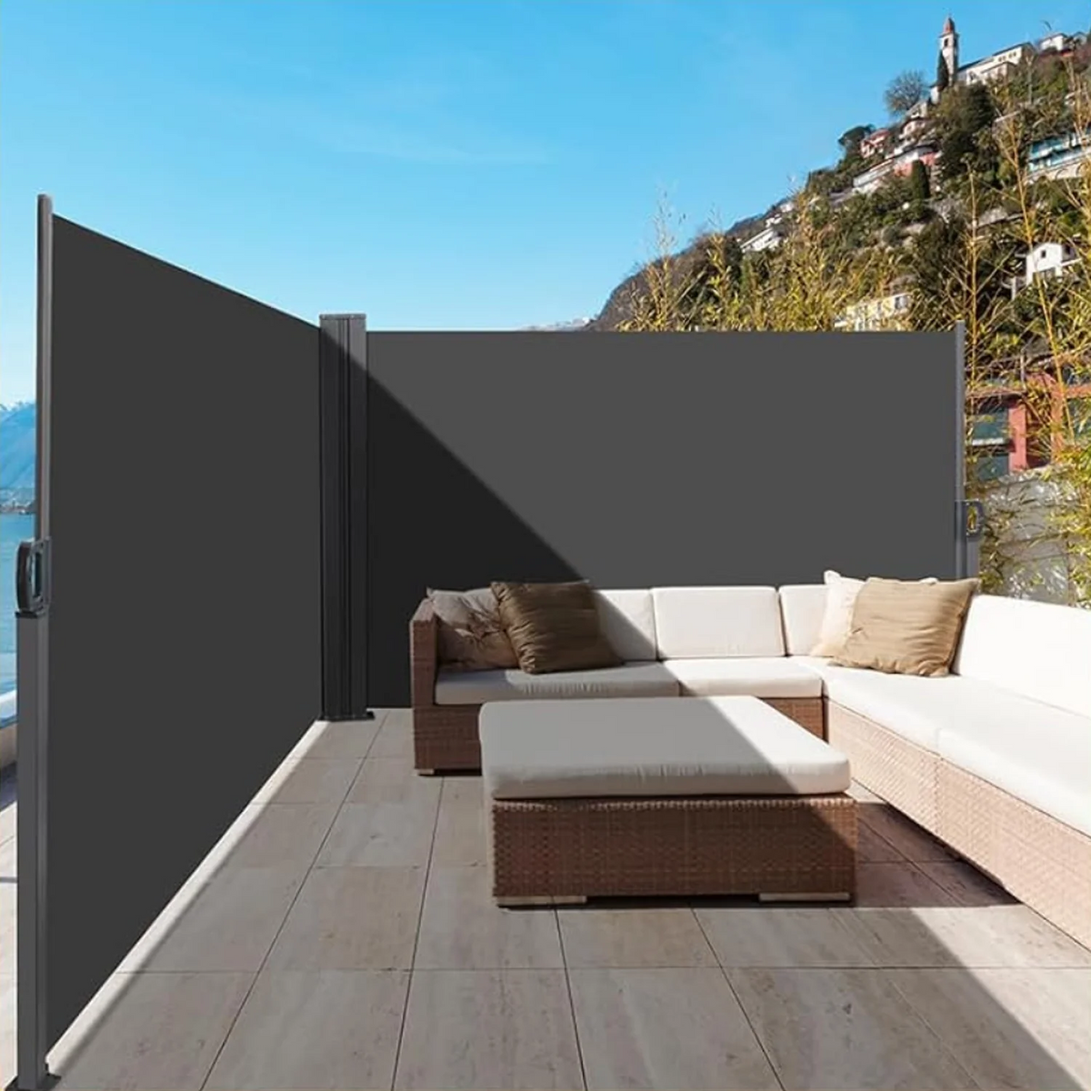 Retractable Side Awning Patio Privacy Screen