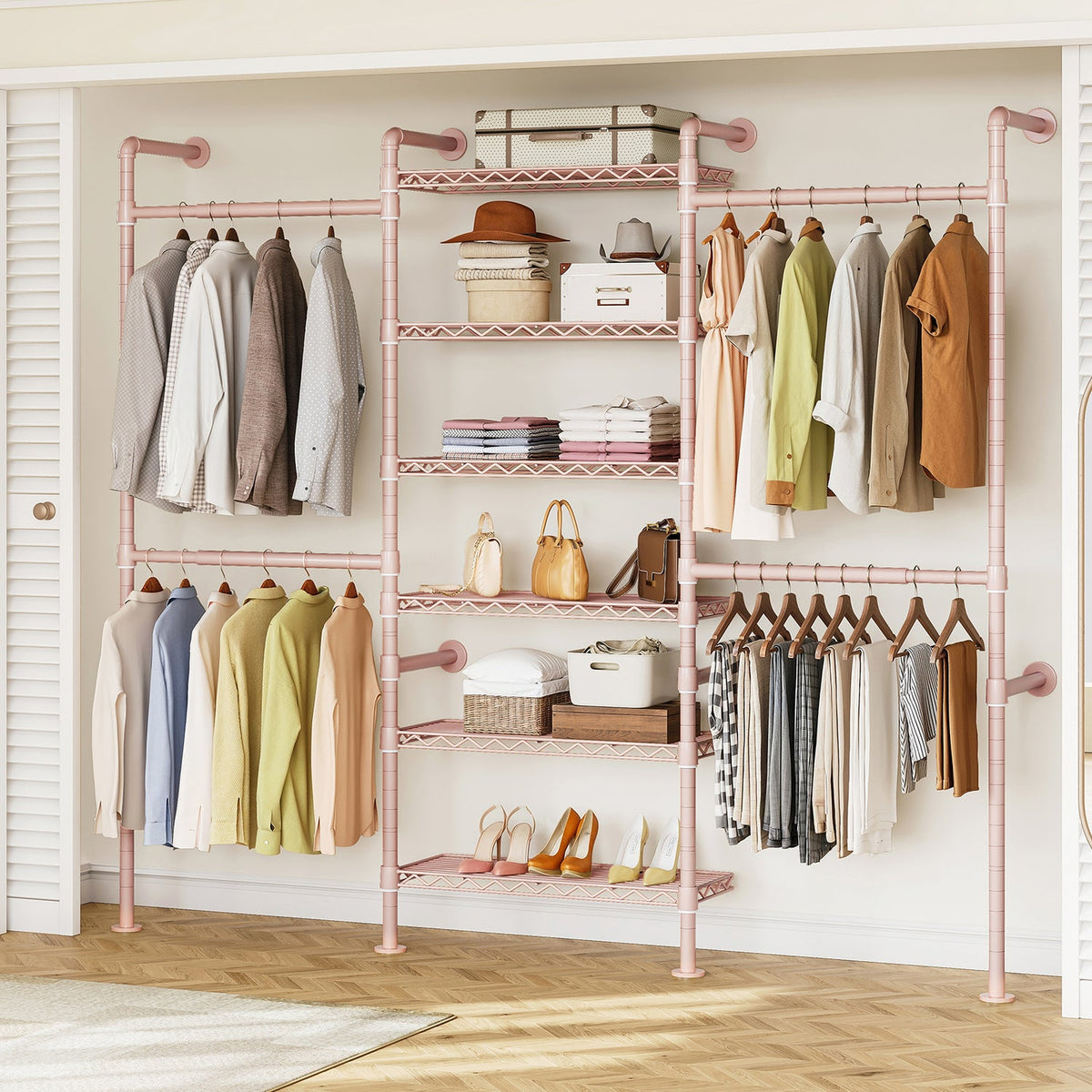 Wall Mounted Industrial Pipe Closet System