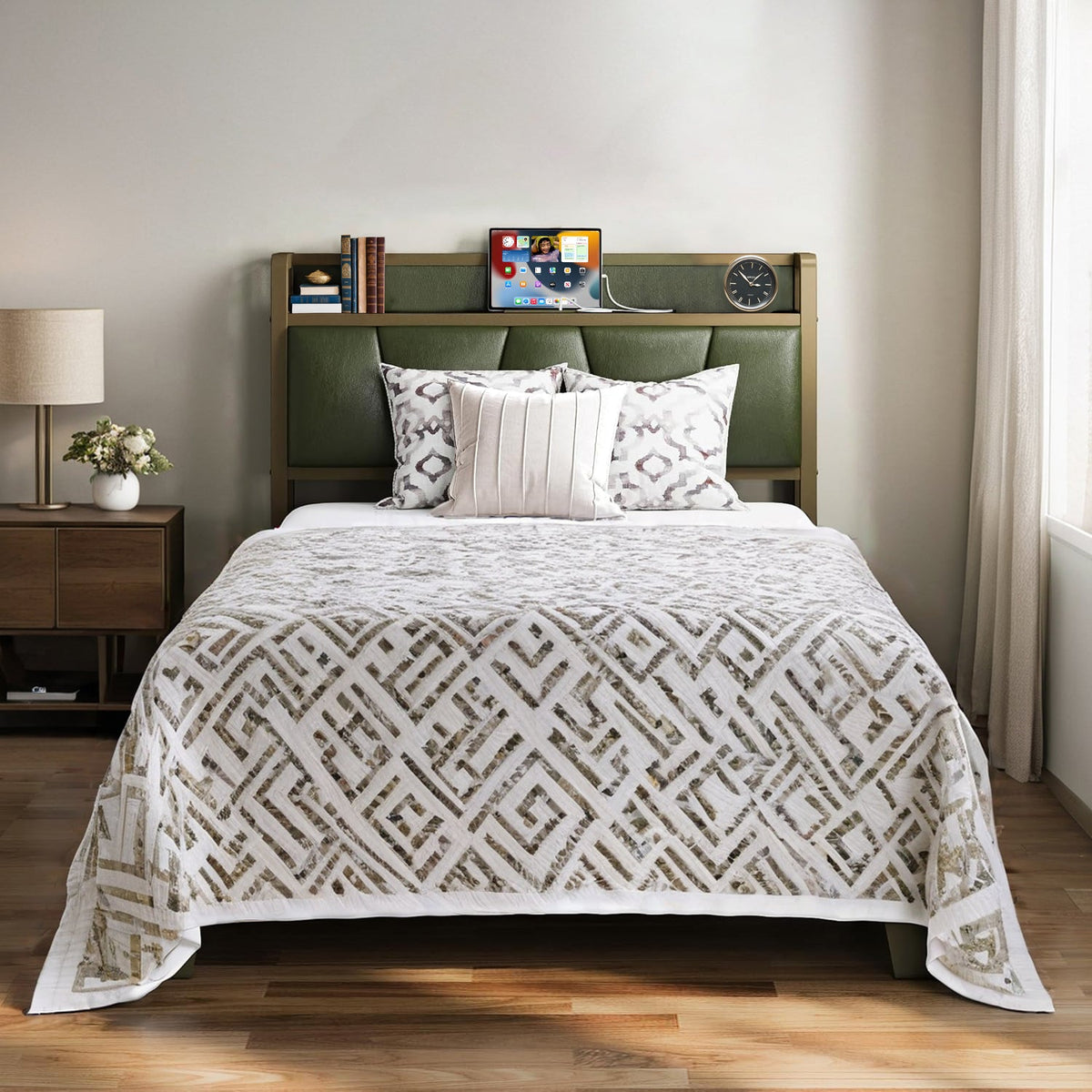 Twin and Twin XL Upholstered Storage Bed Frame