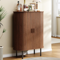 44" Modern High Sideboard Cabinet with Sliding Door
