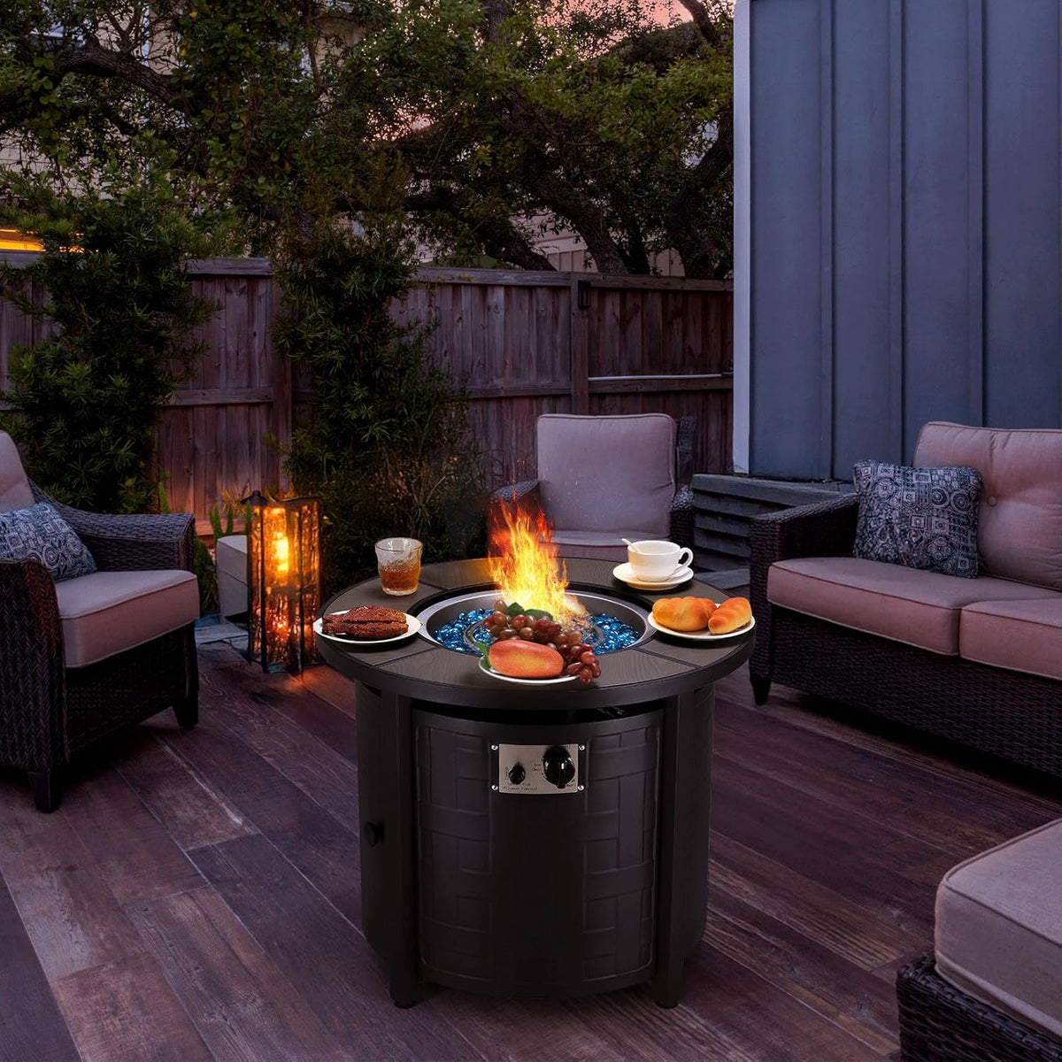 30-Inch Propane Fire Pit Table, 50,000 BTU