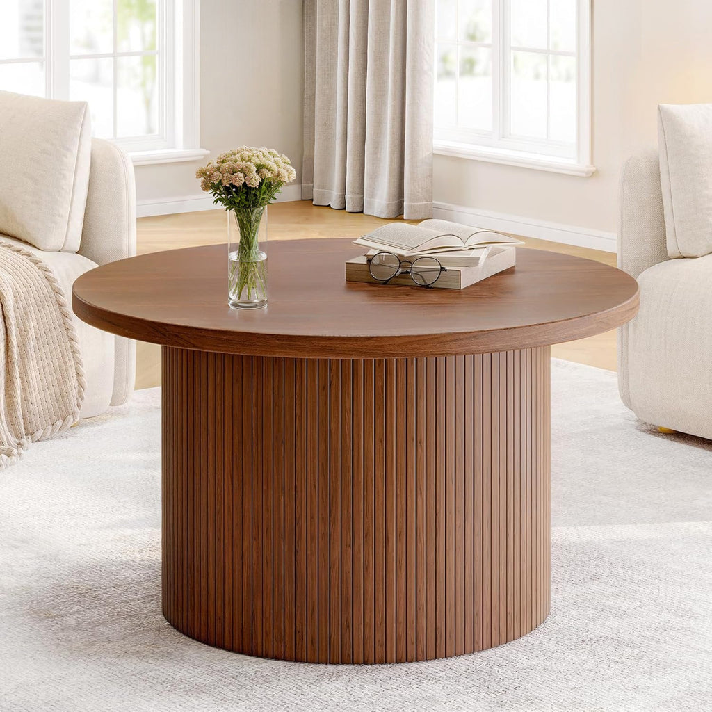 31.5 Inch Round Drum Coffee Table