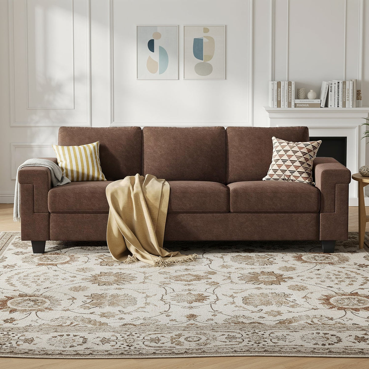90 in 3-Seater Sofa with Deep Seats
