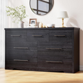 55 Inch 7 Drawer Dresser with Metal Handles