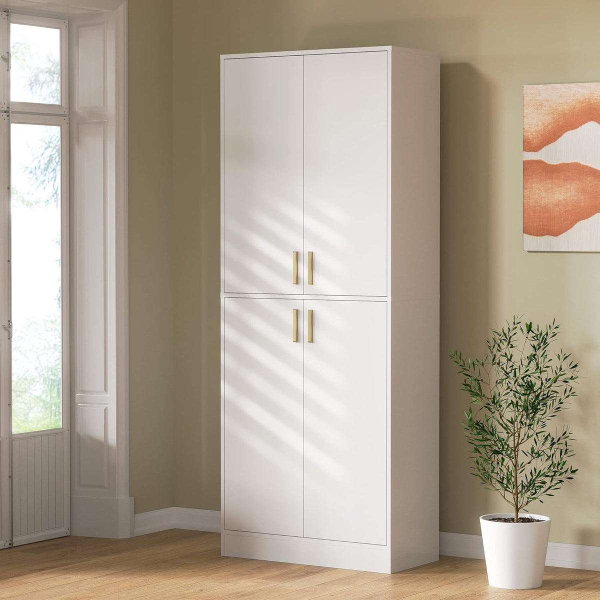 71 Inch Tall Kitchen Pantry Cabinet with Shelves