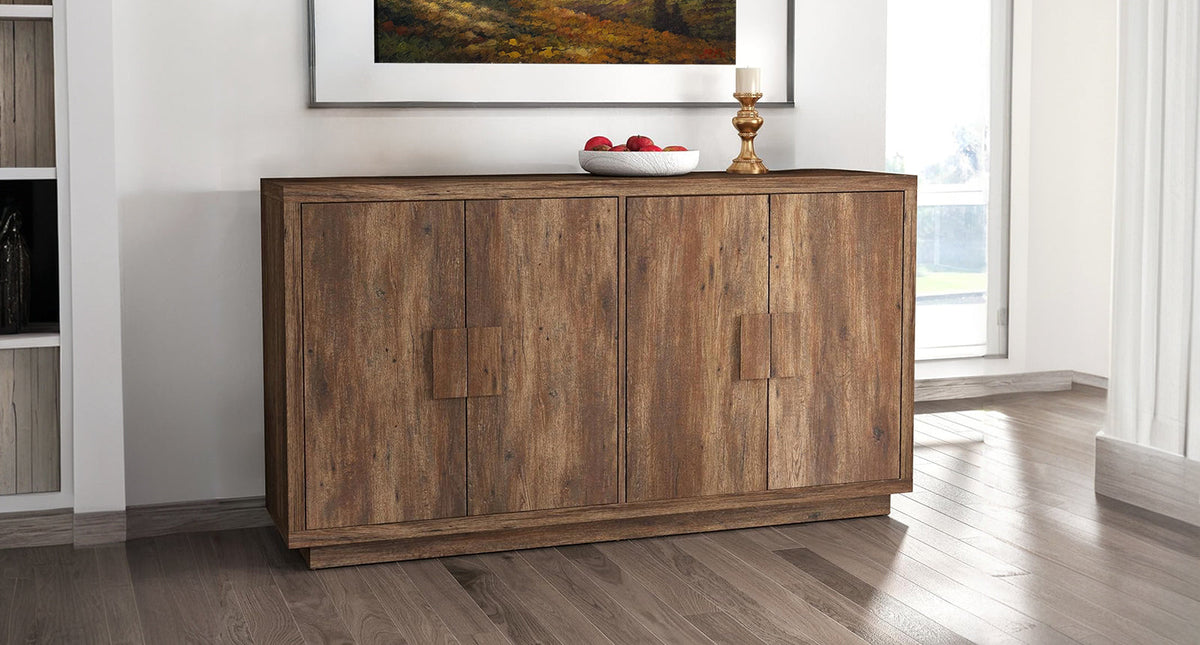 63" Sideboard Cabinet with Storage and Doors