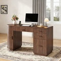 57 in Fluted Executive Desk with File Cabinet