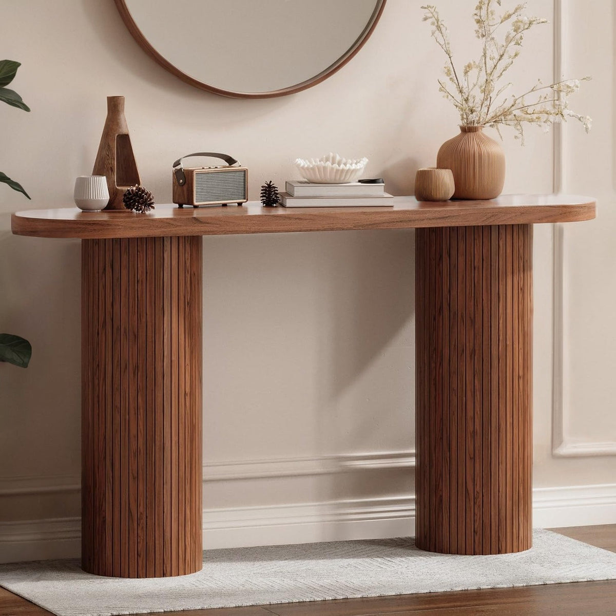 55-Inch Entryway Console Table for Hallway or Sofa