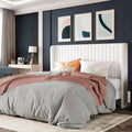 Velvet Platform Bed Frame with Tufted Headboard