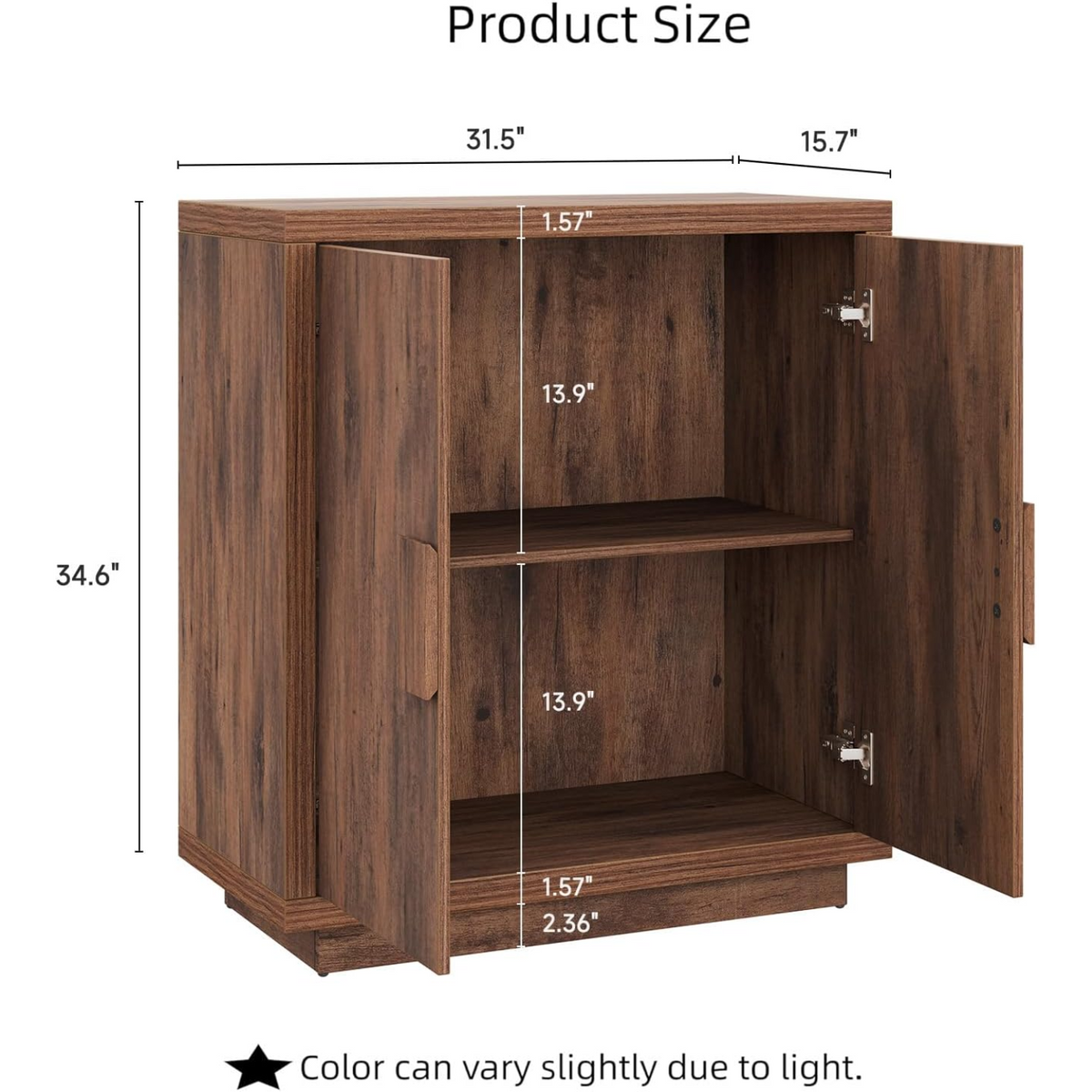 32" Sideboard Cabinet with 2 Doors and Adjustable Shelf