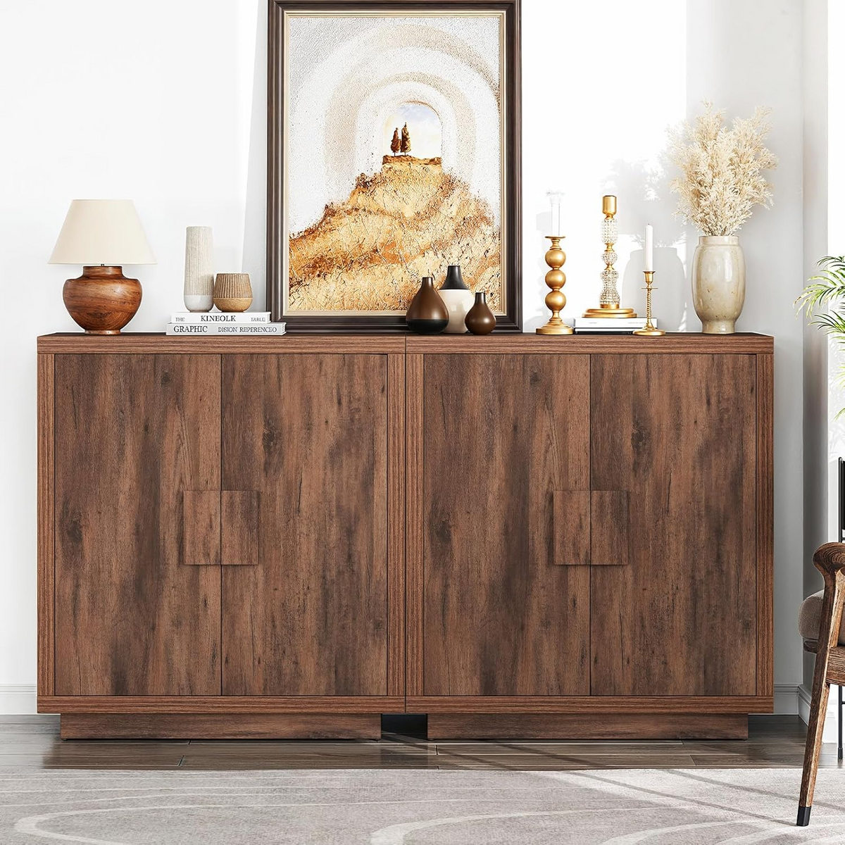 32" Sideboard Cabinet with 2 Doors and Adjustable Shelf