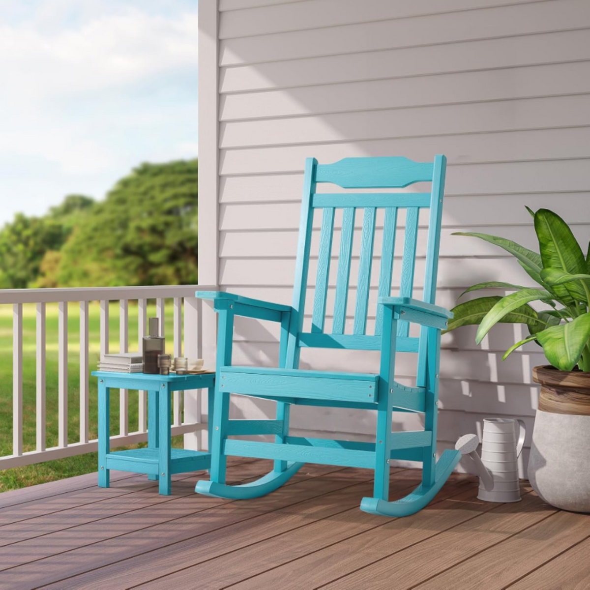 HDPS Outdoor Rocking Chair, Up to 350 lbs