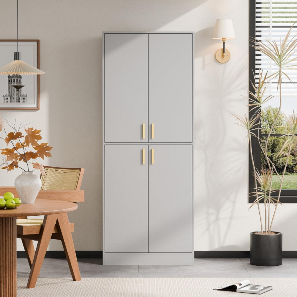 71 Inch Tall Kitchen Pantry Cabinet with Shelves