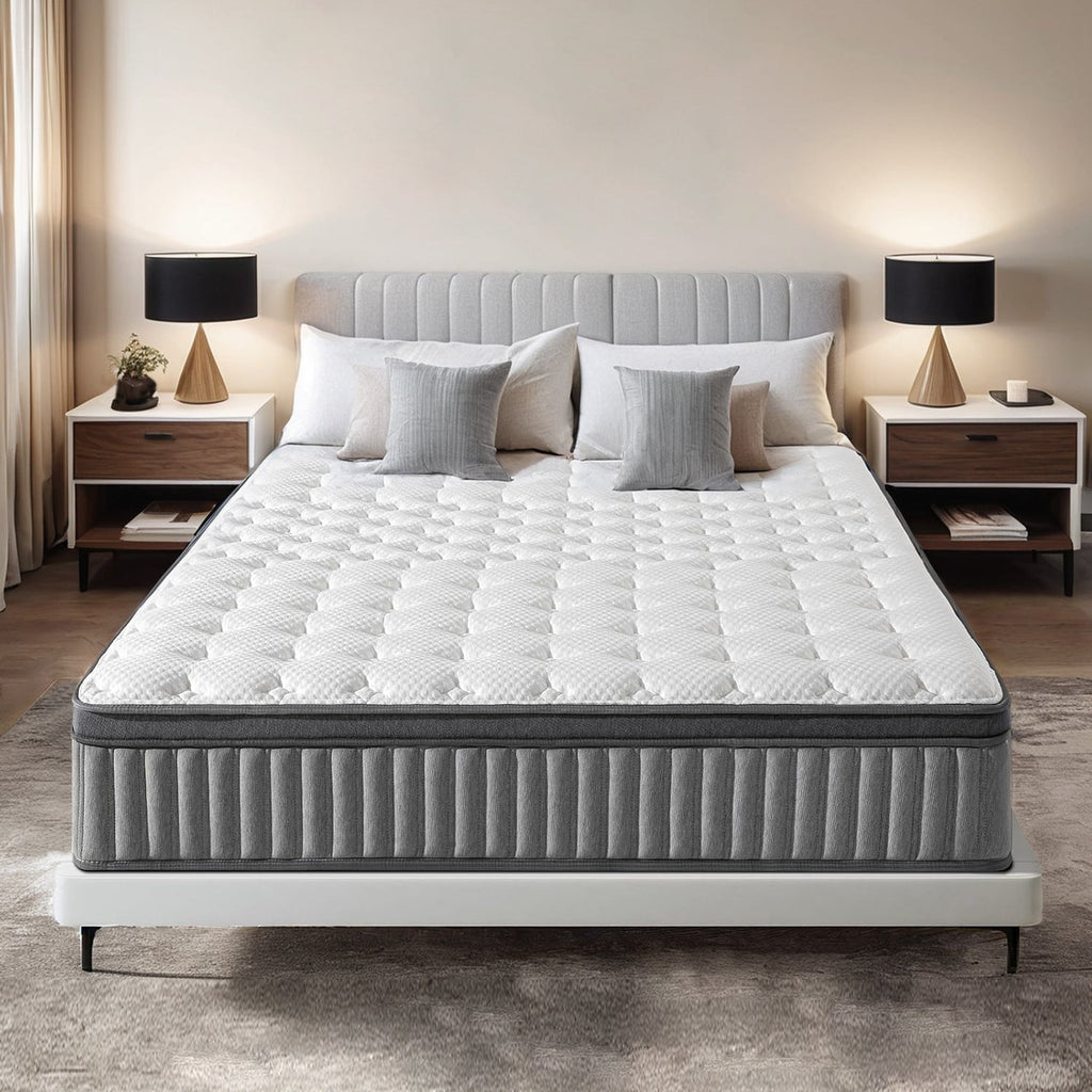 12 Inch Gel Memory Foam Mattress with Pocket Springs