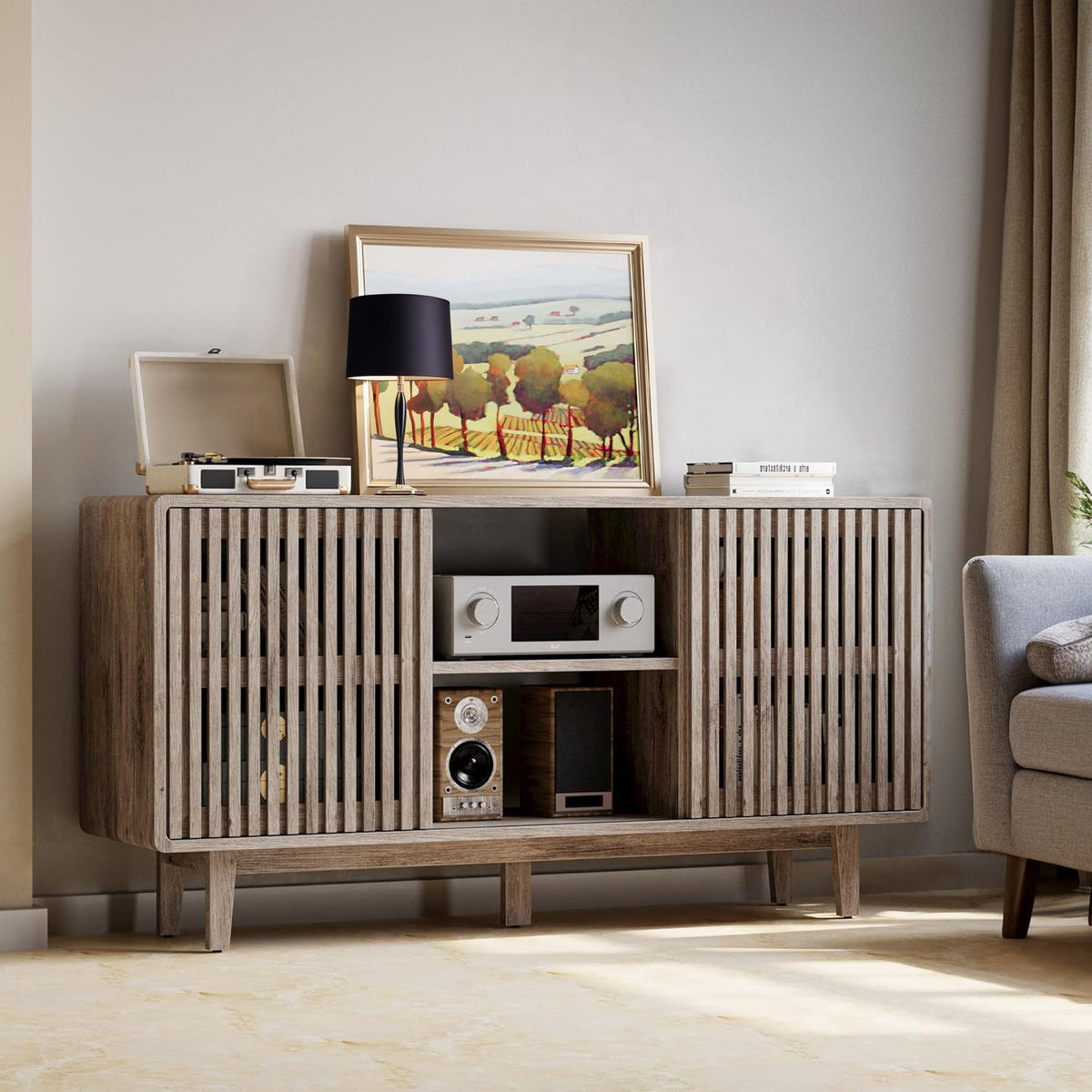 30 Inch Tall TV Stand for 55 to 65 Inch TVs