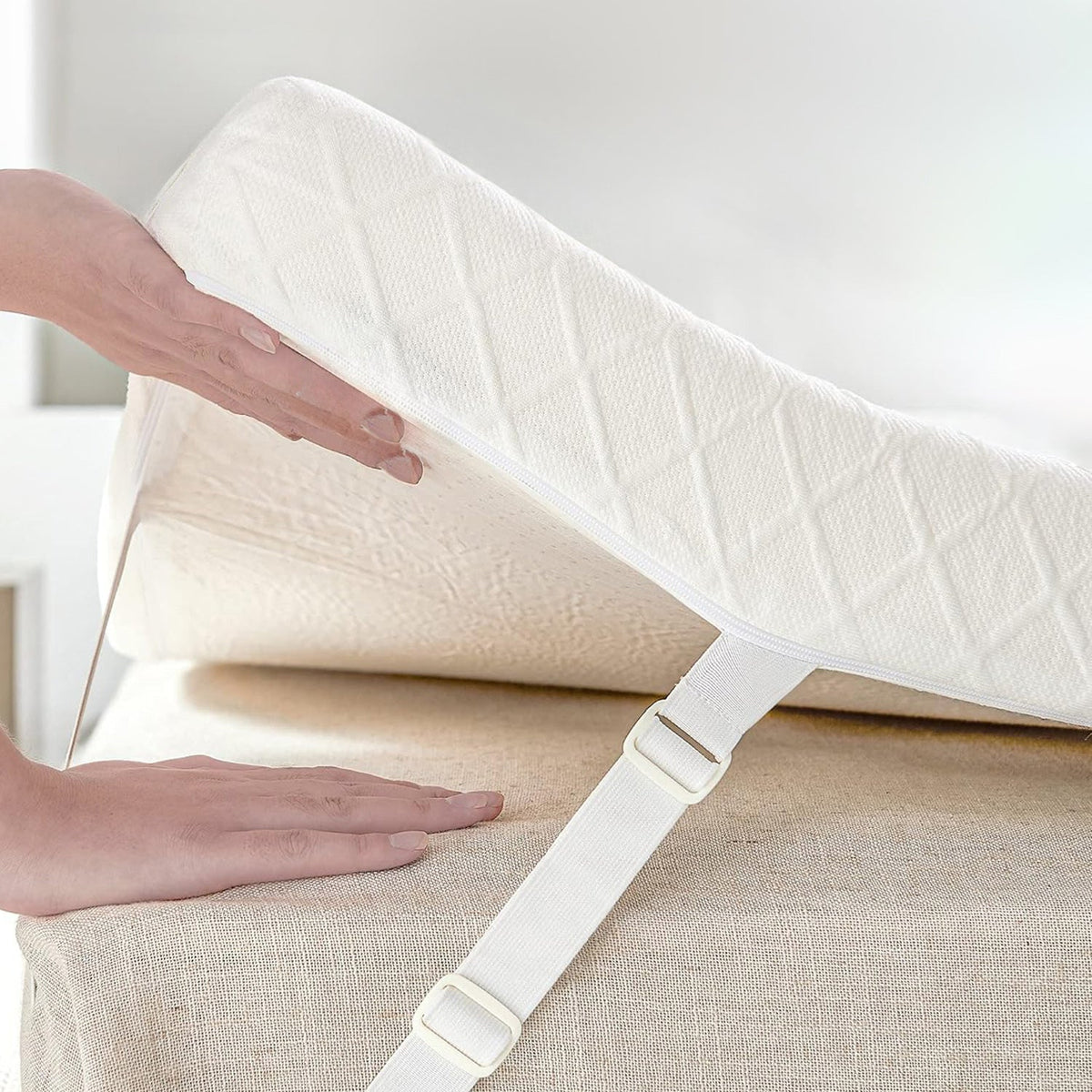 3 Inch Memory Foam Mattress Topper with Washable Cover