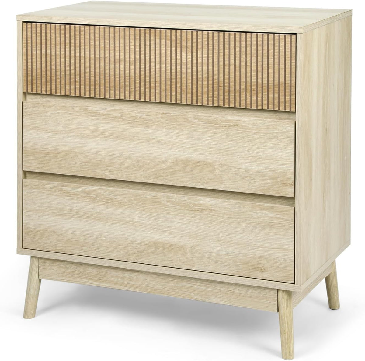 3 Drawer Farmhouse Dresser with Wide Drawers