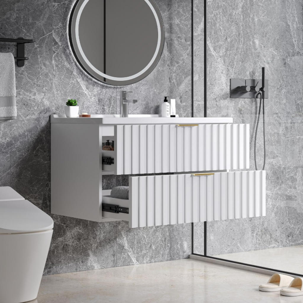 30 Inch Wall-Mounted Floating Bathroom Vanity