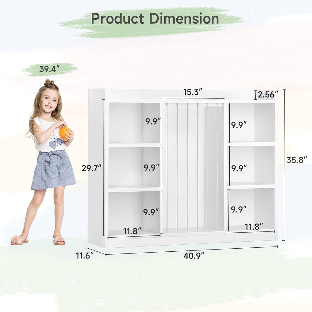 Kids Toy Storage Organizer with 6 Cubbies