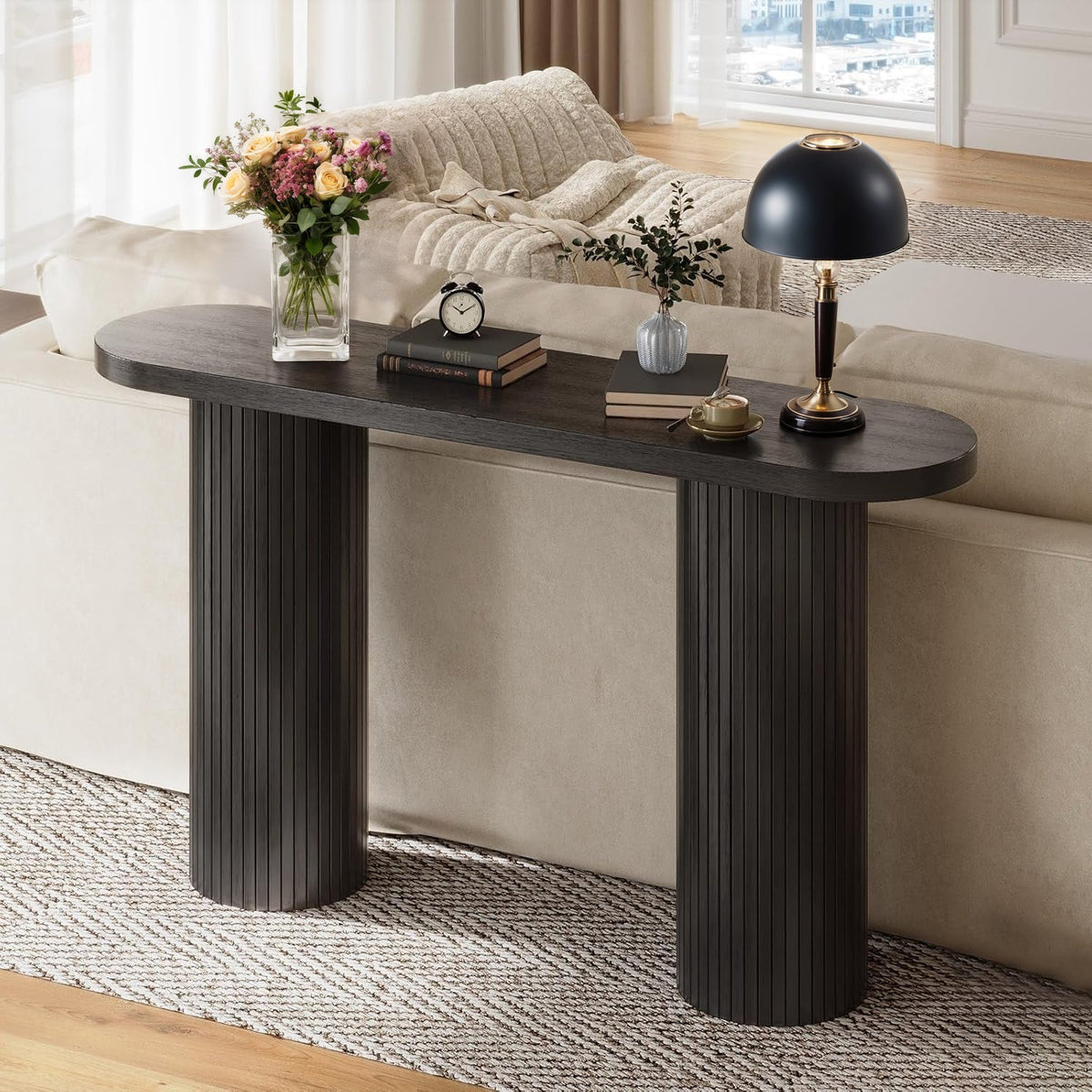 55-Inch Entryway Console Table for Hallway or Sofa