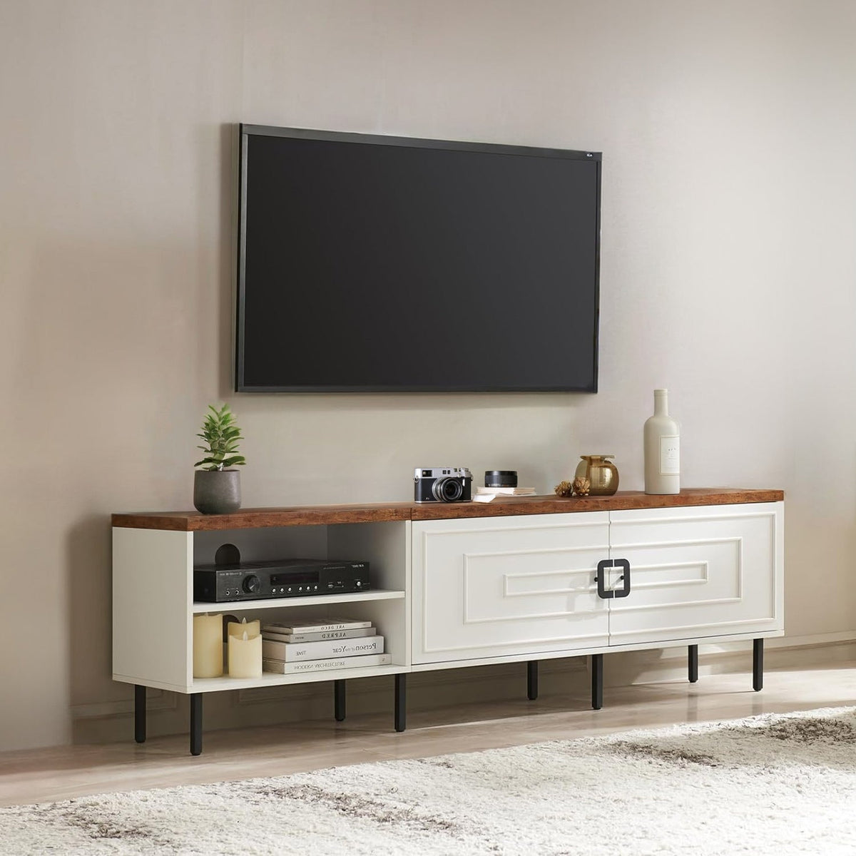 TV Stand with Storage for TVs up to 80 Inches