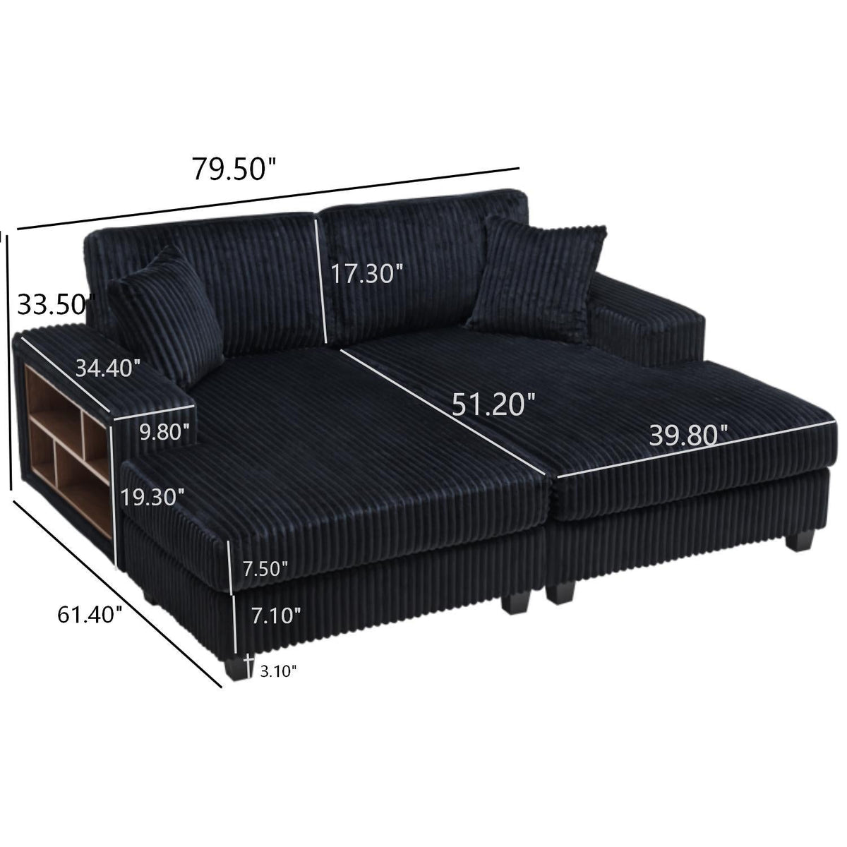 Convertible Oversized Sectional Sleeper Sofa