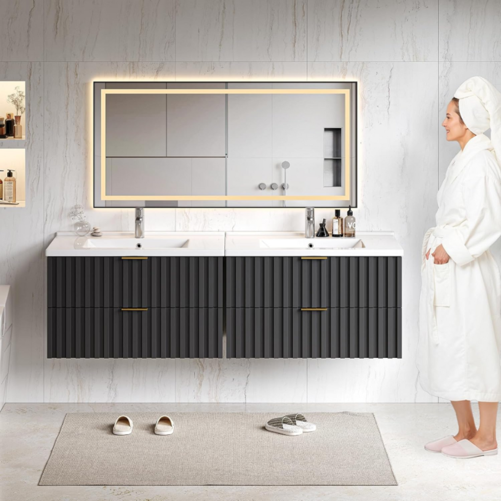 30 Inch Wall-Mounted Floating Bathroom Vanity