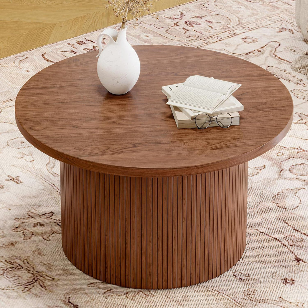 31.5 Inch Round Drum Coffee Table