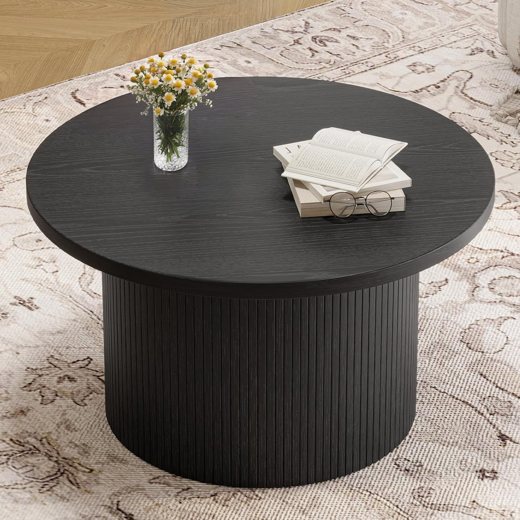 31.5 Inch Round Drum Coffee Table