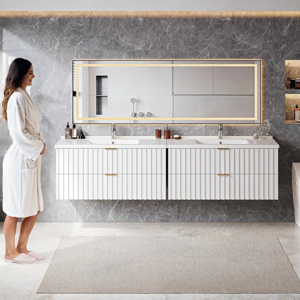36 Inch Wall-Mounted Floating Bathroom Vanity