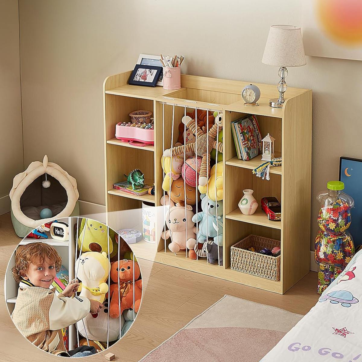 Kids Toy Storage Organizer with 6 Cubbies