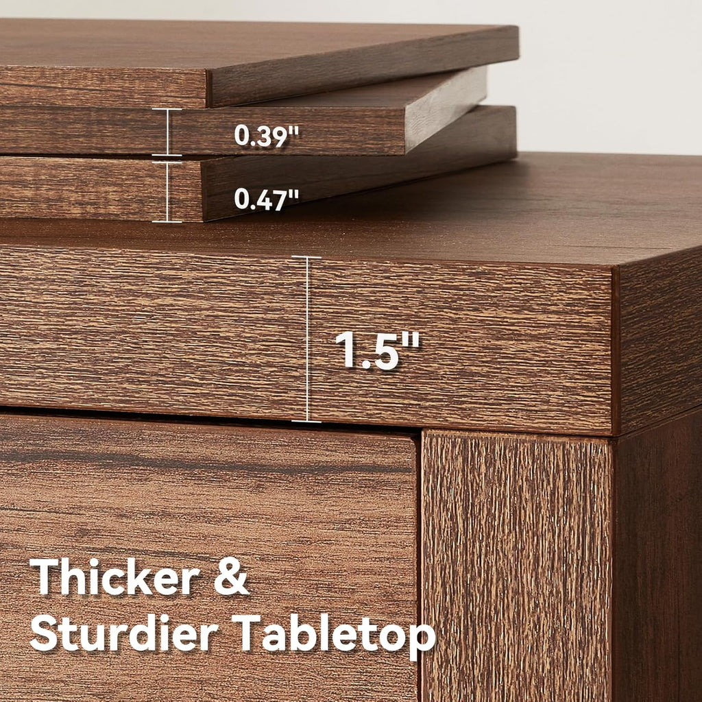 55 Inch Narrow Console Table with Drawers