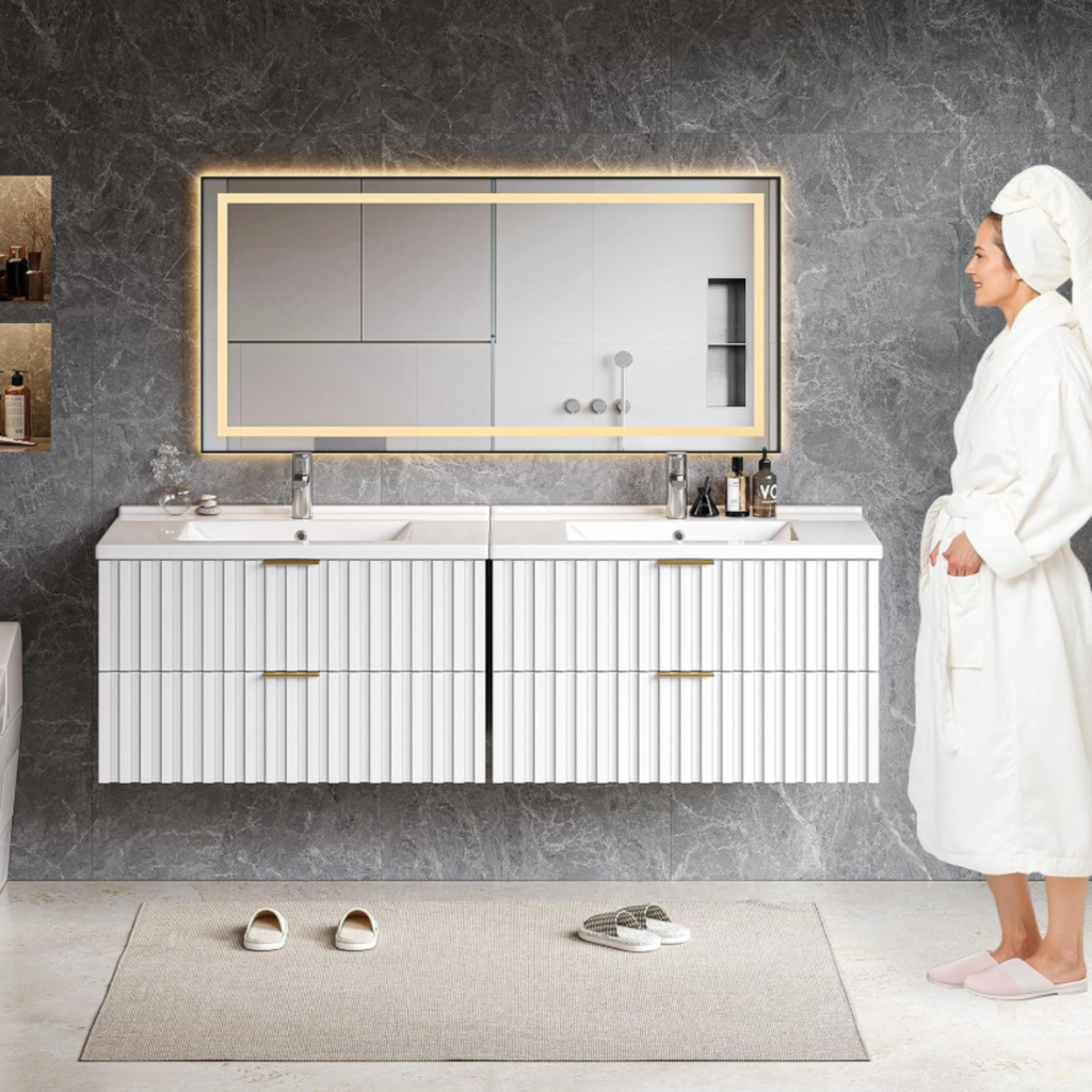 30 Inch Wall-Mounted Floating Bathroom Vanity