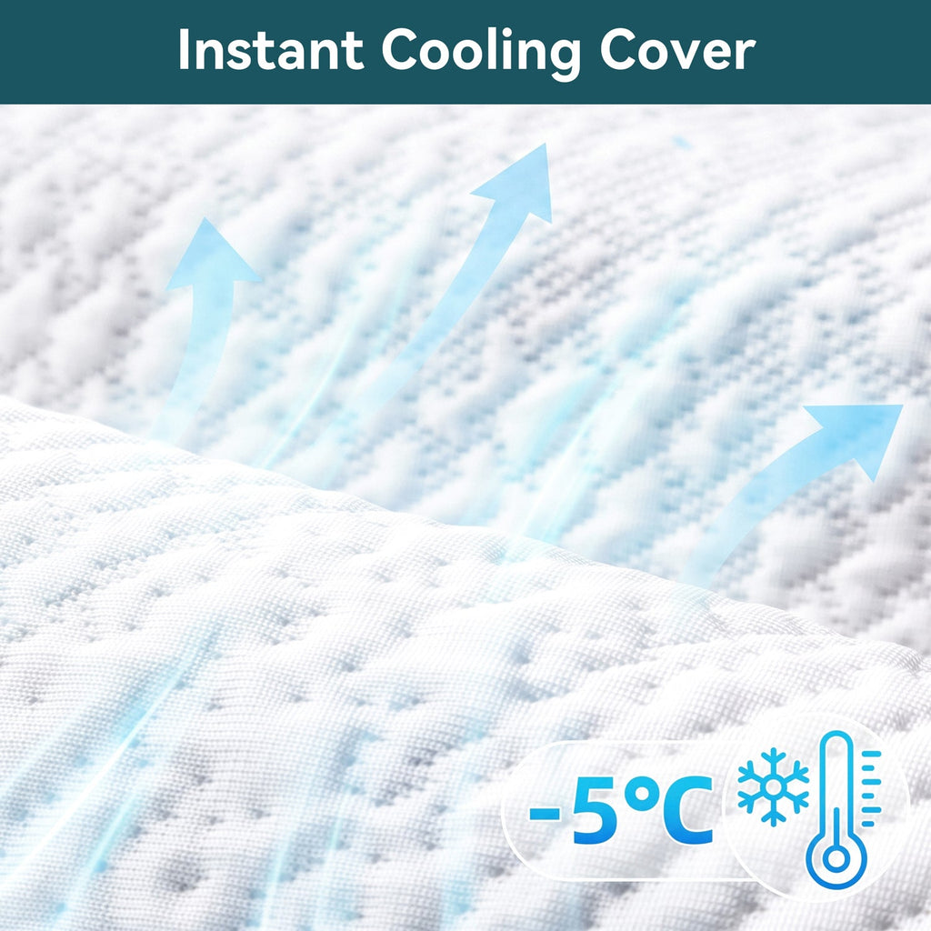 10 Inch Memory Foam Mattress with Cooling Ice Silk Cover