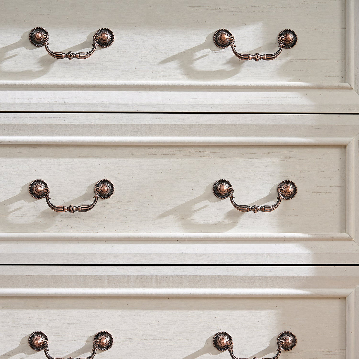 6-Drawer Farmhouse Dresser with Rustic Wooden Base