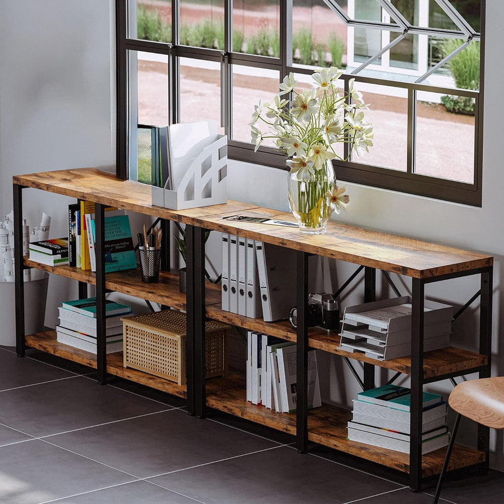 47" Entryway Console Table with 3-Tier Storage Racks