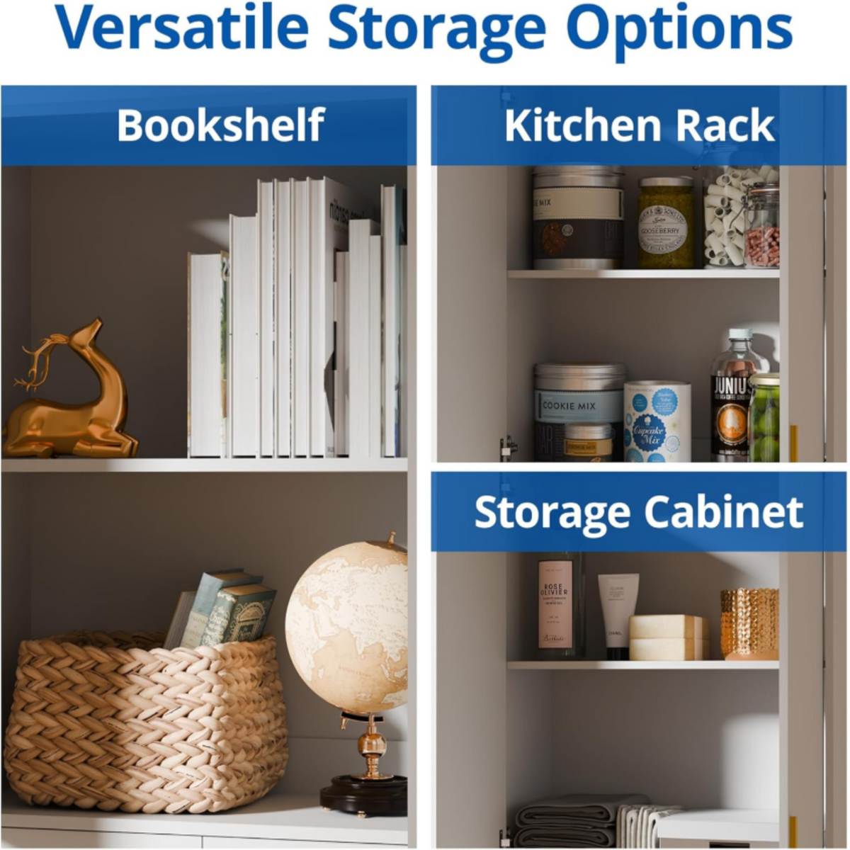 71 Inch Tall Kitchen Pantry Cabinet with Shelves