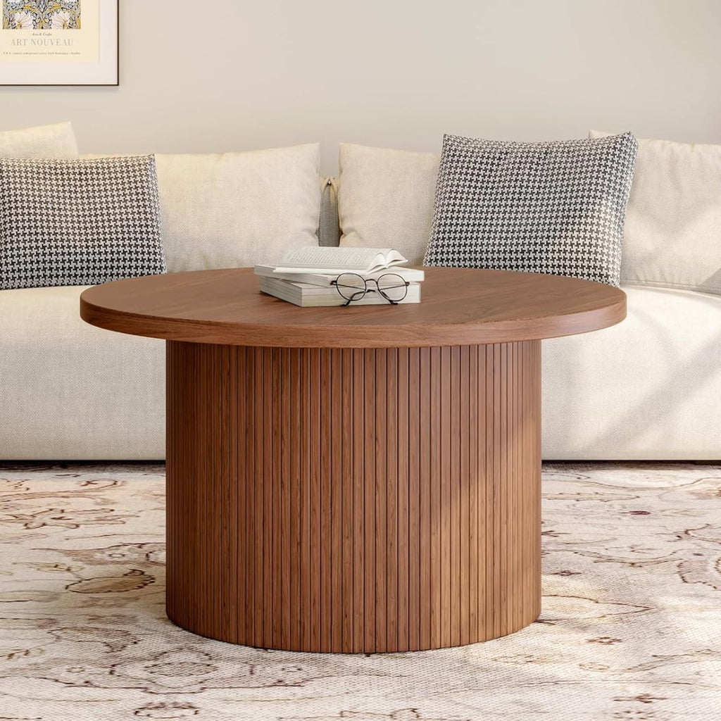 31.5 Inch Round Drum Coffee Table