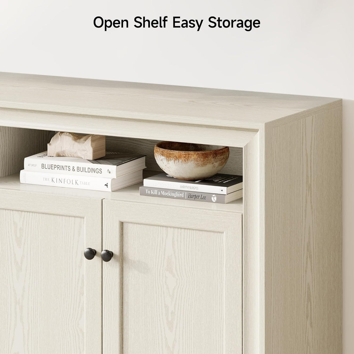 60 Inch Buffet Cabinet Sideboard with 4 Doors