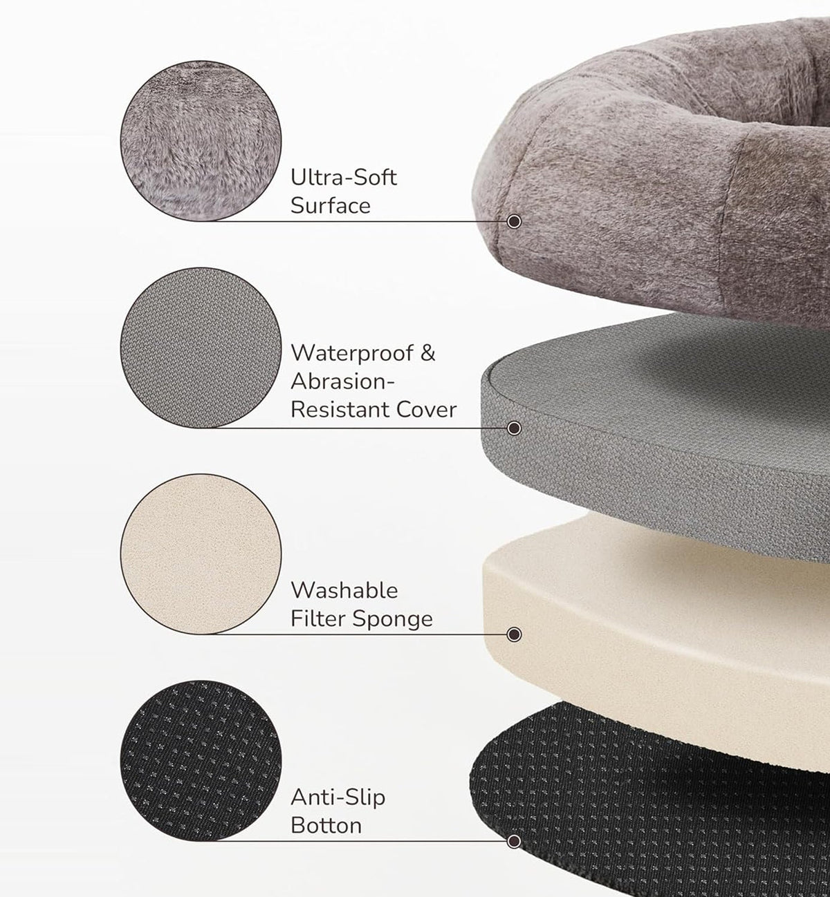 Washable Human Dog Bed for Adults, 75 x 47 Inch