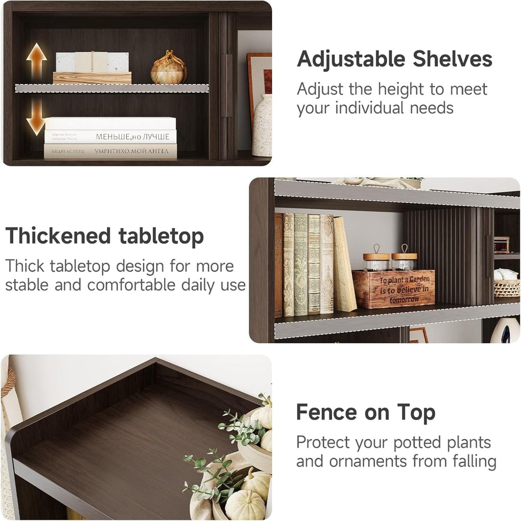 43-Inch Sideboard Buffet with Built-In Power Station