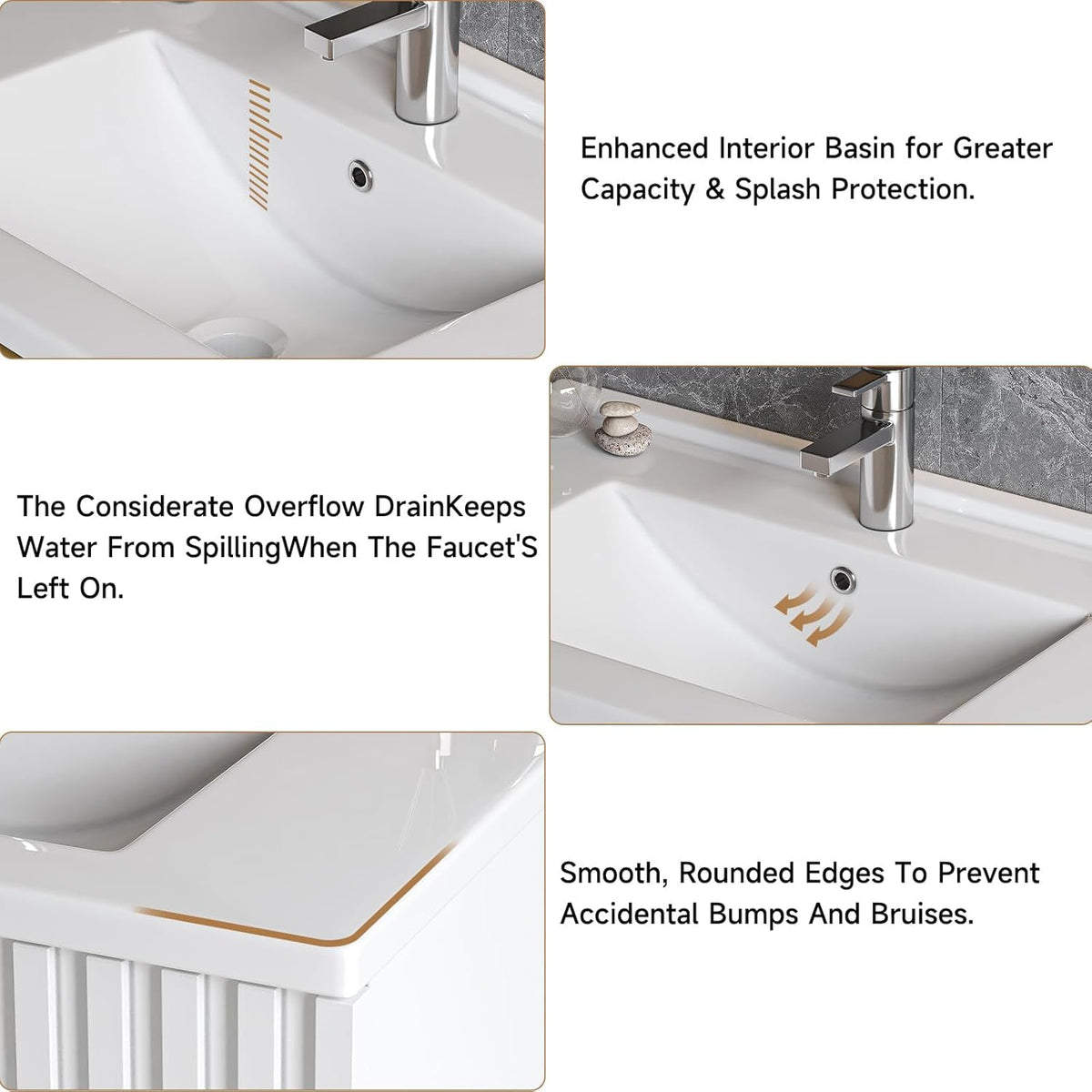 36 Inch Wall-Mounted Floating Bathroom Vanity