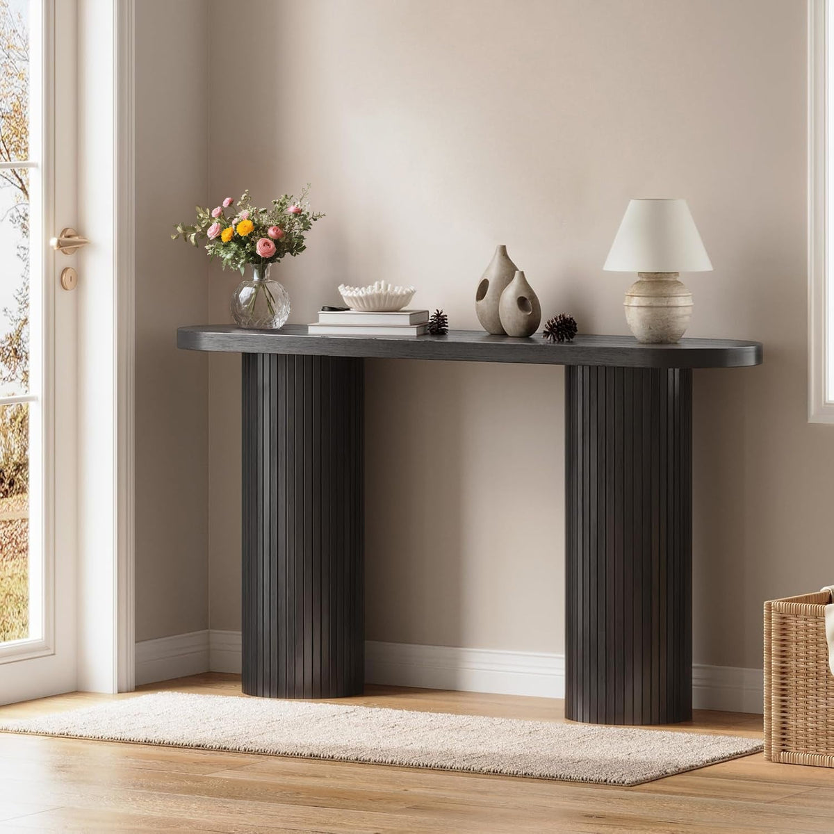 55-Inch Entryway Console Table for Hallway or Sofa
