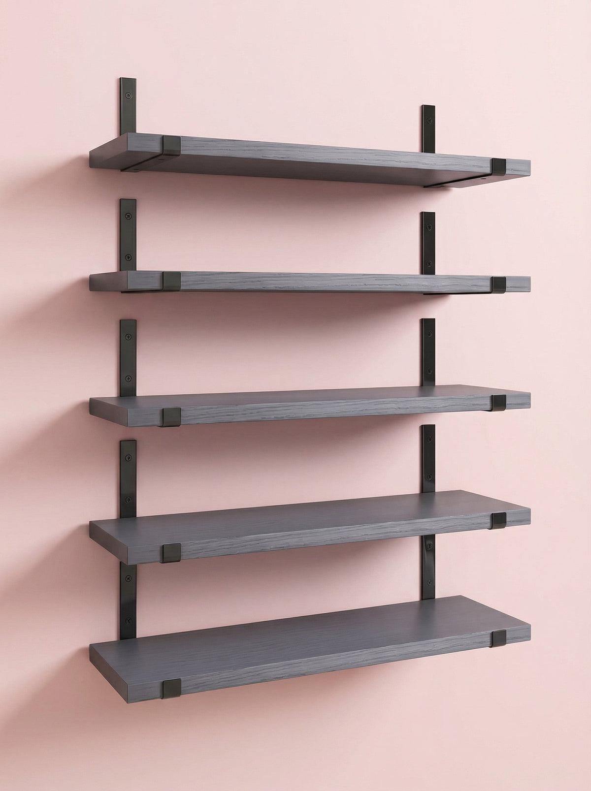 Rustic Floating Wood Wall Shelves, 5 or 8 Pack
